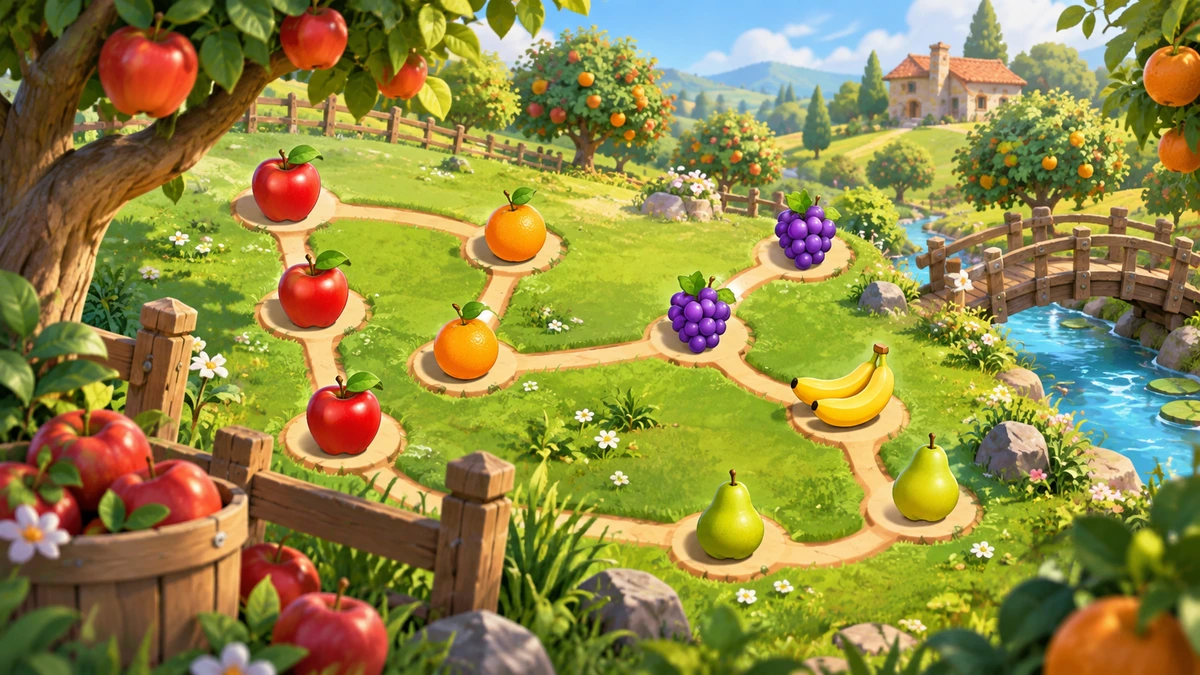 Fruit Trails — illustrated game cover