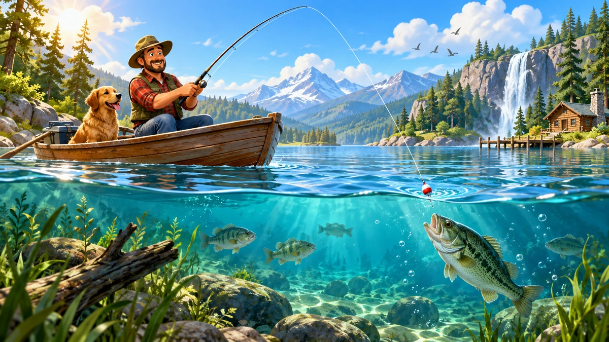 River Hook — illustrated game cover